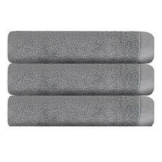송월타월 타올 무지 호텔 바스타올 30수 440g, 회색, 3개
