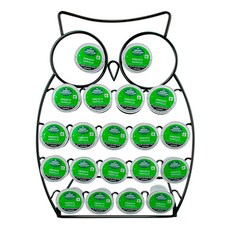 Block Mart 咖啡膠囊收納架 貓頭鷹造型, 1個, 黑色