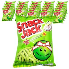 SNACK JACK 豌豆脆條餅乾 芥末口味, 24包, 62g