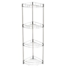 Stenfactory 不鏽鋼多用途浴室角落層架 4層, 單一顏色