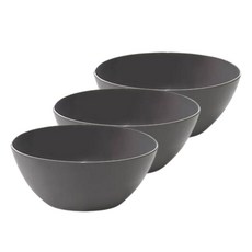 韓國製 Roya 彩色攪拌碗 灰色, 3個, 單品