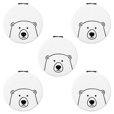 minhwashop 布質手拿鏡, 熊, 5個