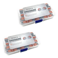 One Stop 槓桿式電線連接器端子 萬用電線多功能盒 20入組, 2套