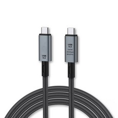 MYBESTFRIEND USB 4.0 C型 公-C型 公 240W 40Gbps 傳輸線 Thunderbolt 3 / 4 相容 MBF-U40-05, 1個, 混色, 0.5m