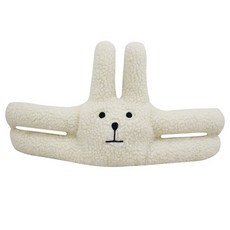 Eumes 防門撞門擋緩衝防夾手娃娃 兔兔, 白色, 1個