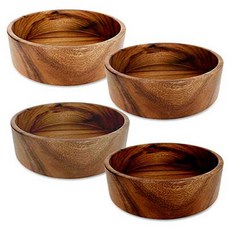 Bueokdaom 雨豆木塊沙拉碗 特大 23cm 4件組, 4個, 混色