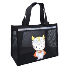 Elsso Happy 網眼游泳網袋 水上樂園沐浴包, 黑色B