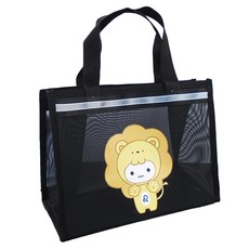 Elsso Happy 網眼游泳網袋 水上樂園沐浴包, 黑色D