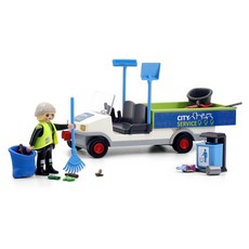 Playmobil 摩比人 電動車與城市清潔 71433 公仔, 1個