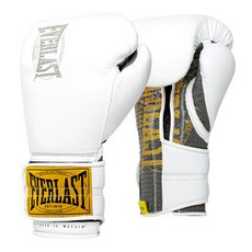 Everlast 1910 經典對打款魔鬼氈對打手套 雙手一組, 1套, 白色