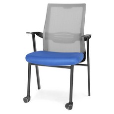 체어포커스 올백 공부의자 A500, 블랙바디 + 메쉬그레이 + 블루