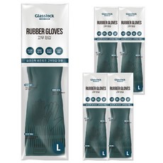 글라스락 셰프토프 고무장갑 양손세트, 딥그린, 대(L), 1세트