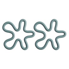 Moda Kitchen 矽膠波浪鍋墊, 藍色, 2個