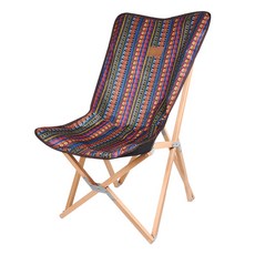 Buck703 感性露營木質休閒露營椅, 混色, 1個