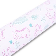 Good given 寶寶恐龍紙捲包裝紙, 1個, 粉紅色