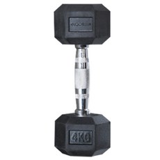 FITBOON 六角實心槓鈴, 4kg, 1個