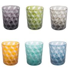 Twig NEWYORK Pols Potten 積木杯 6件組, 黑色 + 紫色 + 藍色 + 天藍色 + 綠色 + 橘色, 1套