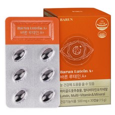 Barun 葉黃素蝦紅素補充膠囊, 30顆, 1個