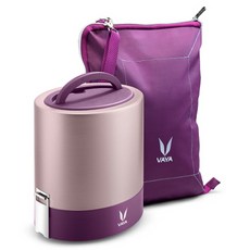 Vaya 原創保溫保冷便當盒 1L, 1個, 紫色