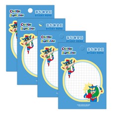 Shinchan 蠟筆小新 動感超人便利貼, 動感超人, 4個, 1入