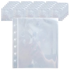 Maket Gamseong 馬卡龍扣環卡夾補充包單框A7, 50張, 單色