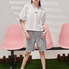 Apple Pink 女童四分石洗水洗牛仔褲 T306