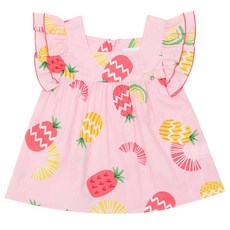 게스키즈 여아용통기성 파인애플패턴러블리블라우스