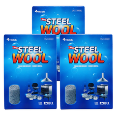 Habb 鋼絲絨菜瓜布, 銀色, 12入, 3個