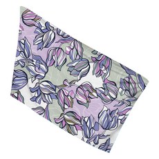 Allode 自然花朵沙灘巾 70 x 150 cm, 1個, 09 紫色花朵