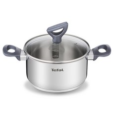 Tefal 特福 電磁爐適用日常廚房雙耳鍋, 20cm, 1個, 混色