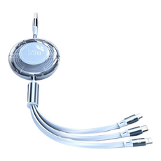 브이로즈 120W 3 in 1 충전기 케이블, A 스카이 블루, 1개