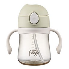 foogo 幼兒用Neutral系列PPSU學飲杯, 280ml, 綠色, 1個