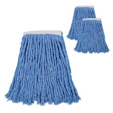 World Clean 厚實藍麻布拖把 高級款, 3個, 混合顏色