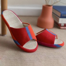 ORIGO 開口式亞麻室內拖鞋, 魚, 1個