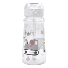 孩童Vroom Vroom小熊矽膠吸管水瓶, 1個, 混色, 450ml