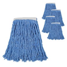 World Clean 厚實藍麻布拖把 高級款, 5個, 混合顏色