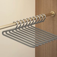 Jennyhome 防滑反向褲架, 灰色, 10個