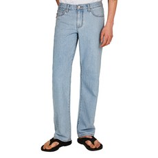 랩101 남성용 톰 베이직 워시드 소프트 데님 면 긴바지 LN1DTM3