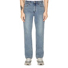 랩101 남성용 톰 베이직 스톤 워싱 면 청바지 LN1DTM01MB