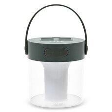 노바리빙 LED 충전식 모기퇴치 휴대용 캠핑랜턴 훈증기 빈티지 그린, DQ313