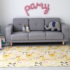 충무몰 양면쿠션 키즈 놀이방매트 12T, 쥬쥬