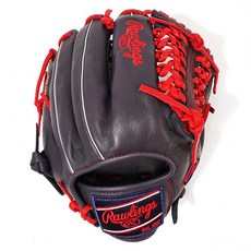 RAWLINGS HOH 特別訂製款 SMU 投手及全方位 棒球手套 右投用 GH4WXHD206-4, 1個, 海軍藍 + 猩紅色