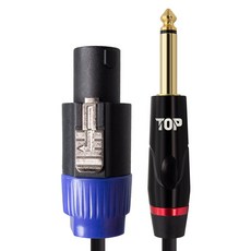 솔탑 국산 스피콘 TO 5.5 모노 오디오 변환 케이블, SOLTOP-1855, 혼합색상, 1개