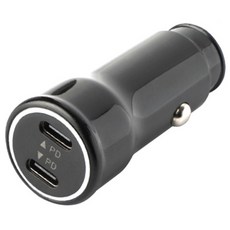 CARSSOK 雙Type-C高速充電點菸器, 115890, 黑色