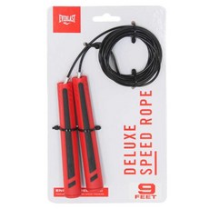 EVERLAST Deluxe速度跳繩, 1個, 紅+黑