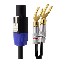 솔탑 국산 스피콘 말굽 30C 스피커 케이블, SOLTOP-396(10m), 블랙, 1개
