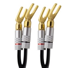 솔탑 국산 말굽 단자 30C 스피커 케이블, SOLTOP-312(10m), 블랙, 1개