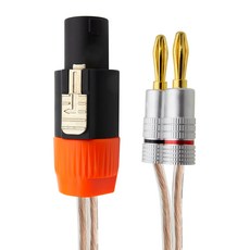 솔탑 국산 스피콘 TO 바나나 무산소동선 50C 스피커 케이블, SOLTOP-343(15m), 혼합색상