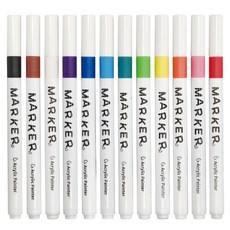 터치필 아크릴 마카펜 세트, 12색, 1세트