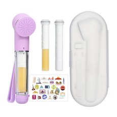 CEBIEN 旅行用登機型蓮蓬頭+替換濾芯 2入+專用收納盒組, 1組, 夢幻紫
